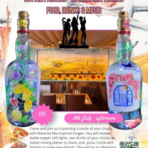 Mamma Mia Bottle Painting Event